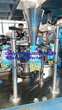 Fully automatic coffee bean premade bag packaging machine
