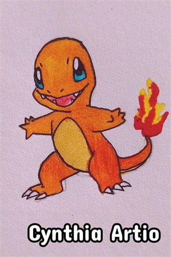 Drawing Pokemon Starter ✨ #shorts#drawing#pokemon#anime#bulbasaur#charmander#squirtle#starter#draw