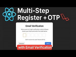 Multi Step Registration with Email OTP Verification | React + Laravel Full Tutorial