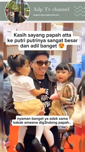 Kasih sayang papah atta adil banget #attahalilintar #aurelhermansyah #ameena #azuraaurel