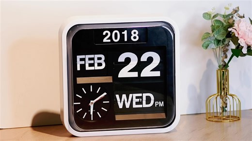 Automatic Flip Calendar Wall Hanging Wall Flip Clock With Day Date Wall Flip Clock with Day Date