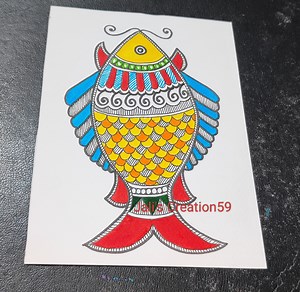 1.6M views · 4K reactions | Fish Madhubani Painting Tutorial #madhubani #jalis_creation59 | Jali's Creation 59 | Facebook