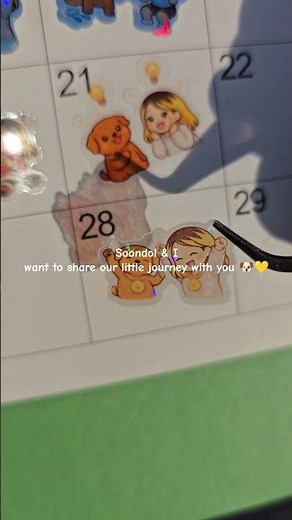 We Did It! 🏅 | Soondol & Me Sticker on My Notes #stickers #shorts #soondolshop #plannerstickers