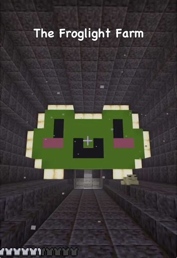 Such a clutch light block #minecraft #fyp #minecraftsurvival #bedrock #froglight