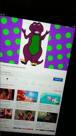 Barney waiting for Santa I love you song cover version mixed