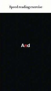 Speed Reading Eye Drill (RSVP Method)