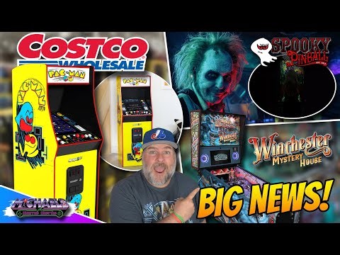 Arcade1Up Pac-Man XL Back At Costco, Spooky Pinball Beetlejuice & Winchester Mystery House!