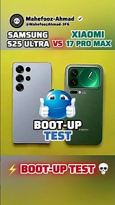 Samsung S25 Ultra VS Xiaomi 17 Pro Max Boot Up Test #shorts #samsung #xiaomi #viral #bootup