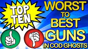 Top 10 "worst To Best Guns" In Cod Ghosts (top Ten - Top 10) Call Of Duty | Chaos