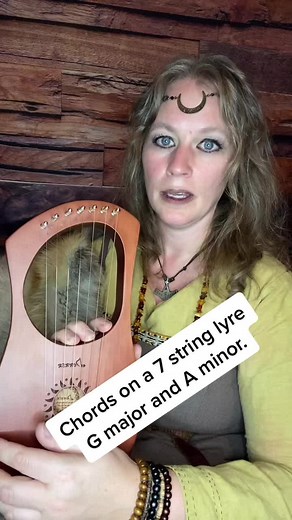 Chords on the lyre a and g #modernlyre #howto #playthelyre #learnontiktok #chords #lyre
