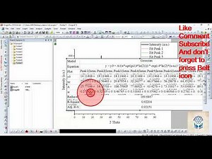 Calculate FWHM in origin solved