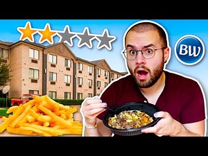 Eating at the Best Western Hotel for 24 HOURS! 2-STAR Motel Review!