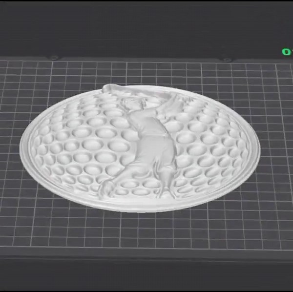 Vintage Golfer on Golf Ball STL - Mid-swing 3D Model - CNC Carving Print Ready - Etsy