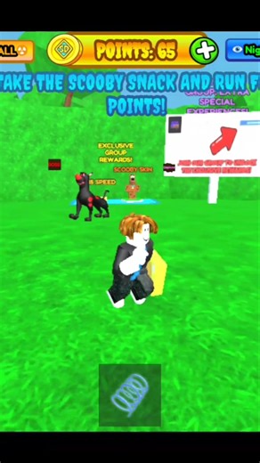 Can I reach the Safe Zone? Scooby Snack Run! 🍪 #Roblox #shorts