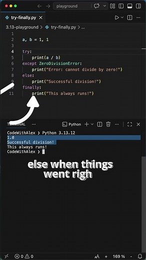 This Python Block Runs NO MATTER WHAT!