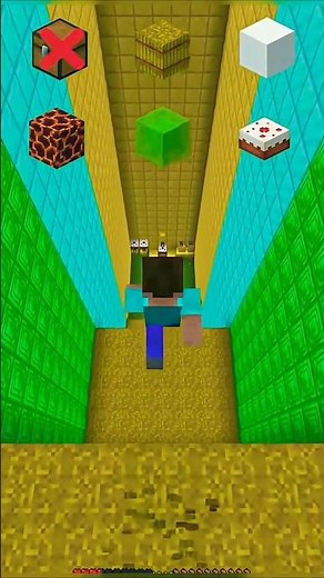 😱 IMPOSSIBLE MINECRAFT PARKOUR: Can you survive the LAVA? (1% Success) 🌋🧱#shorts #trending