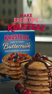Pancakes rival laughter as the best medicine—and they come with syrup. Turn frowns upside down and make breakups Krusteazy! | Krusteaz