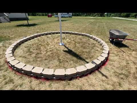 How To Build A Retaining Wall Flower Garden Bed Circle