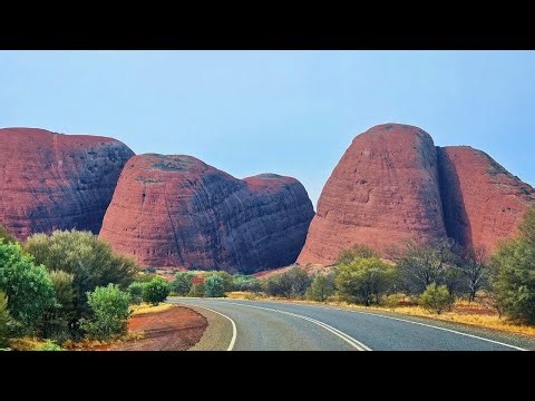 Morning Scenic Drive at Kata Tjuta | The Olgas, Australia 4K