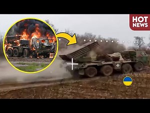 Russia-Ukraine War: Russian FPV Drone on Fiber Optic Destroys Ukrainian RM-70 Rocket Artillery