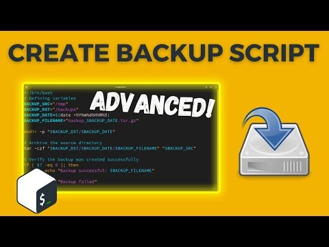 How To Create Advanced Backup Script?