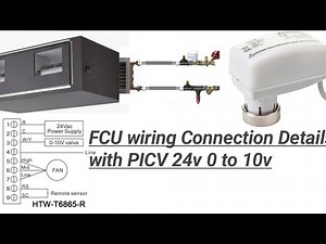 FCU wiring connection with PICV Actuator in chilled water supply