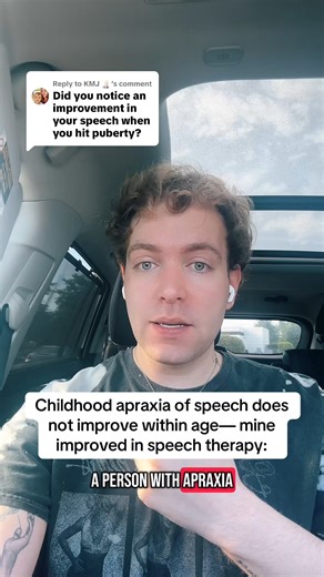 My speech did not improve within age, but within speech treatment. Watch the whole video to learn more! | Fighting for my Voice: My life with Verbal Apraxia