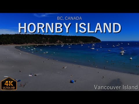 Hornby Island — Turquoise Water Paradise of British Columbia | Drone 4K