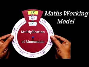 Maths Working Model on Multiplication of Monomials | Maths Working Model for class 8 | Maths Project