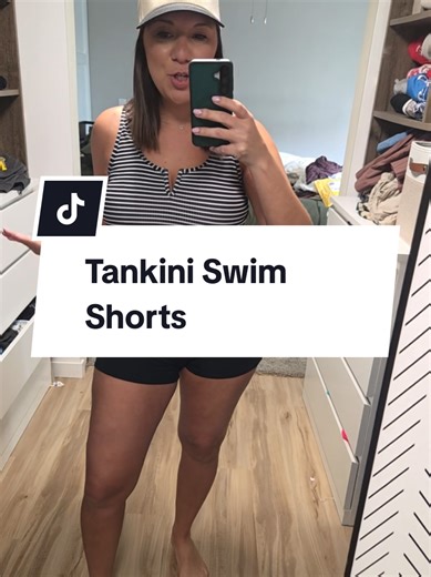 Flattering and Comfortable Plus Size Tankini Swim Shorts