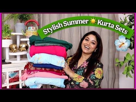 Amazon Kurta pant Haul stunning cotton sets for summers @AmazonInOfficial with Vaishali Mitra