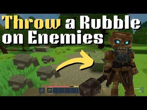 How to Throw a Rubble on Enemies in Hytale - Begginer Guide