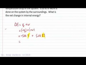 Thermodynamics and Internal Energy Change