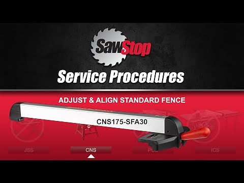 SawStop Service Tip: Adjust and Align the Fence for Your Contractor Saw