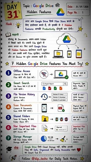 7 Hidden Google Drive Features You Must Try! ☁️ | Google Drive Tips & Tricks 2026