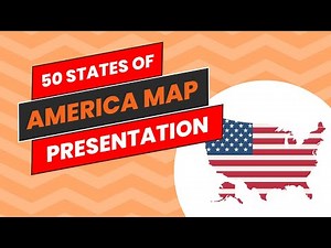 50 States Of America Map PowerPoint Presentation