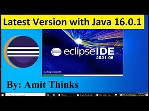 How to Install Eclipse 2021-06 with Java 16.0.1 on Windows 10