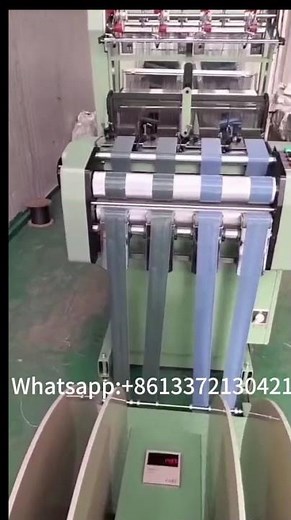 Trailer rope weaving machine with winding & shuttleless ribbon loom
