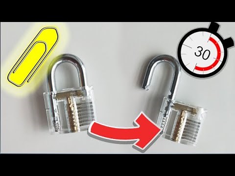 Comment crocheter une serrure avec un trombone ! En 30 sec