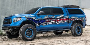 US Flag Ripped Metal Truck Graphics: Patriotic Car Vinyl Stickers - Etsy