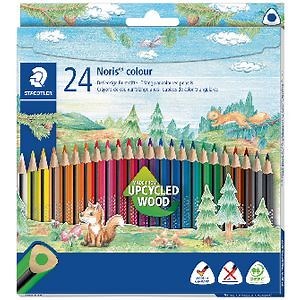 Staedtler Noris Triangular Coloured Pencils 24 Pack
