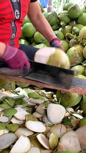 1.5M views · 3.2K reactions | Fresh Coconut Cutting skill #reels #coconut #freshcoconut #coconutcutting #coconutwater #coconutpeeling #coconutfarming #freshfruits #fruitfulharvesting #farming #farmer #vegan #viral #trending | Fruitfulharvesting | Facebook