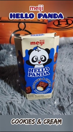 MEIJI HELLO PANDA BISCUITS COOKIES & CREAM | PAPSY KELS #shorts