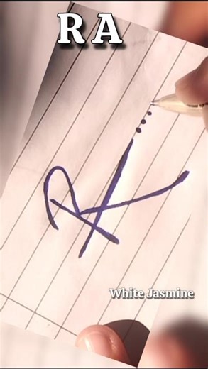How to sign the letters RA?