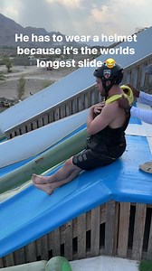 Sliding down the worlds longest slide in hatta dubai! | Austin Sprinz