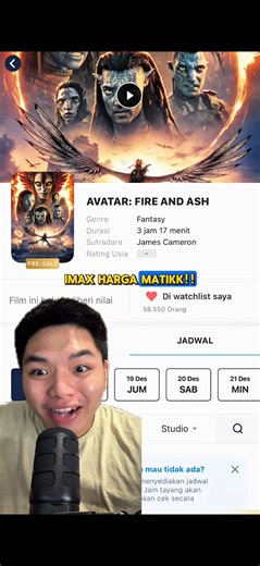 IMAX INCER IMAX PRIORITAS UTAMA!! No Debat untuk “Avatar 3: Fire & Ash” level MAHAKARYA harus dengan Format Mentok Kanan Terbaik ✨✨💯/💯 #avatarfireandash #avatar3 #avatar3fireandash #bahastontonan #TikToktainment