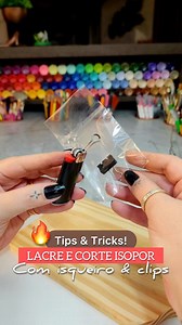 🔥Tips & tricks! Lacre e corte com isqueiro e clips prendedor de papel! #artesanato #tipsandtricks | Silvia Dotti - Le Délicat Biscuit - Arte & Biscuit