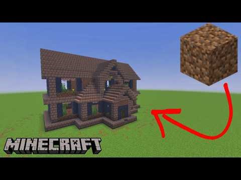 I Built a Dirt House and Somehow Made It Look Good | Minecraft