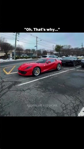 He forgot walk for Ferrari💀🔥#trending #car #caredit #edit #driving