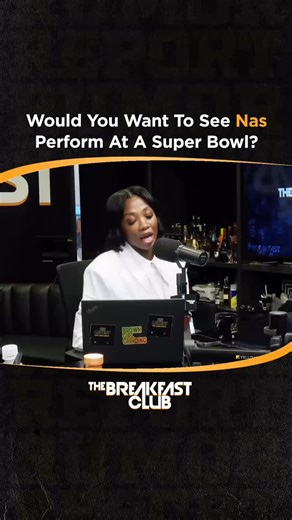 64K views · 250 reactions | What would a Nas Super Bowl halftime show sound like?  With fans asking, “When will Nas perform at the Super Bowl?” , we put the theory to the test. Here’s how some of his iconic tracks could light up the biggest stage in music and sports. | Breakfast Club | Facebook